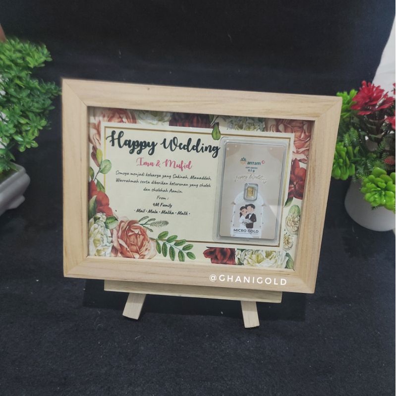 kado nikah minigold pigura kado minigold hadiah