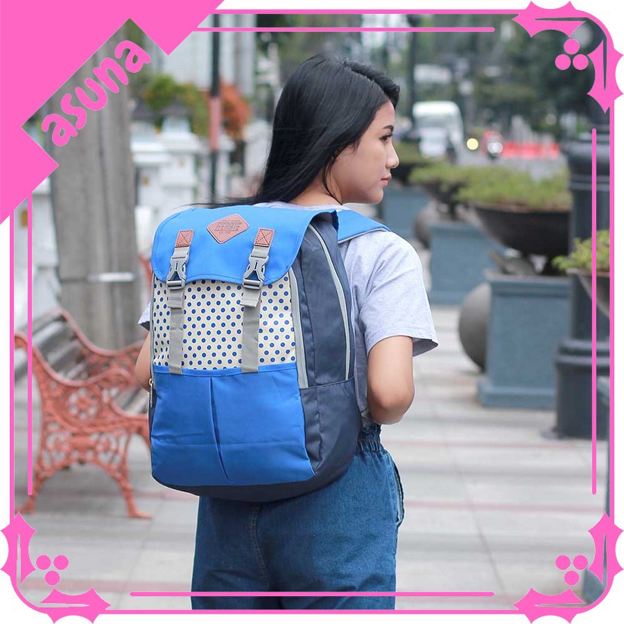 Tas Backpack Wanita HERBIE ASN 197 Tas Distro Cewek Tas Ransel Free Raincover Tas HERBIE ORIGINAL