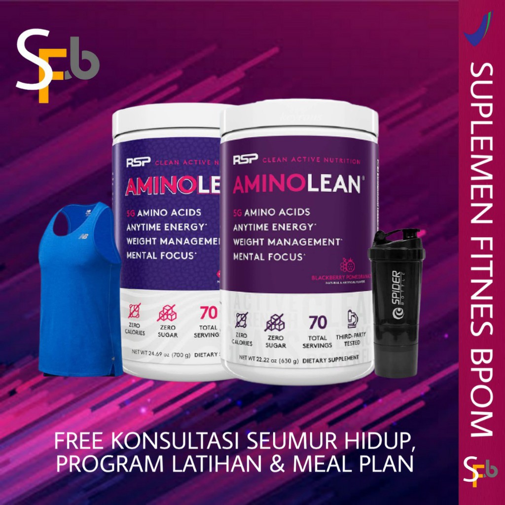 RSP AMINO LEAN 70 SERVING FAT BURNER POWDER [EMBAKAR LEMAK SUPLEMEN FITNES KESEHATAN GYM MAKANAN