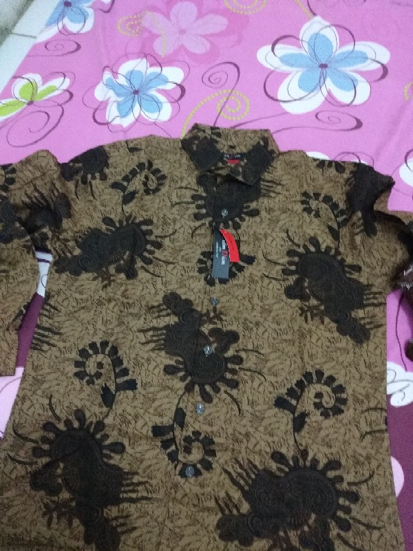 Colin Dion | Baju Batik Pria Coklat | Kemeja Batik Pria Slimfit Lengan Panjang Cd160