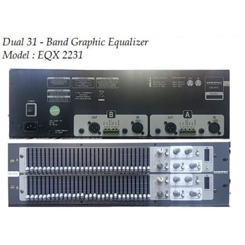 Equalizer hardwell EQX 2231 original terbaik professional