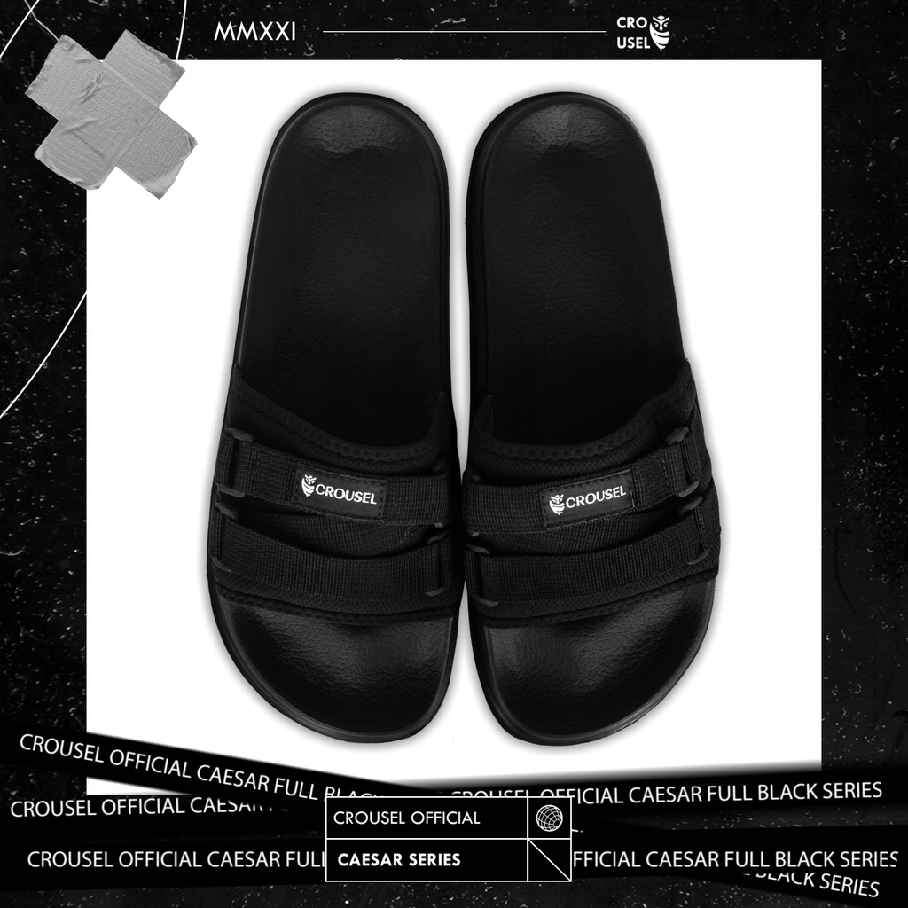 Crousel Sandal slop Casual \ Unisex - Caesar Full Black-3