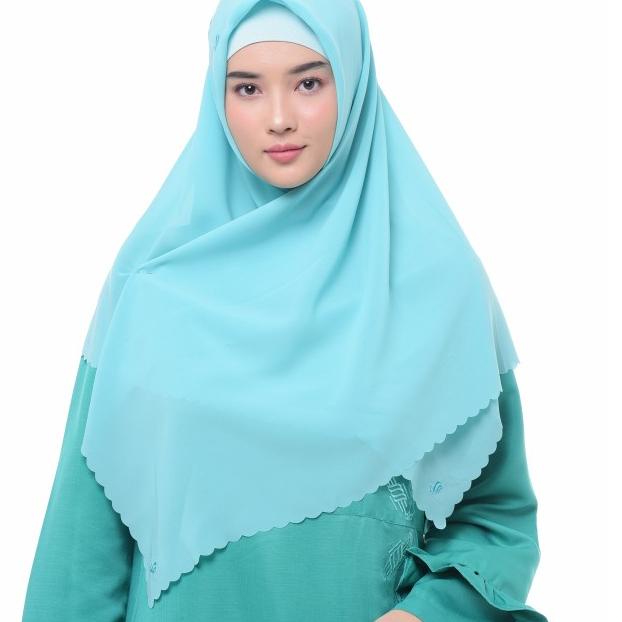 Rabbani - Kerudung Segi Empat Zahira Solder S - Blue Coracao
