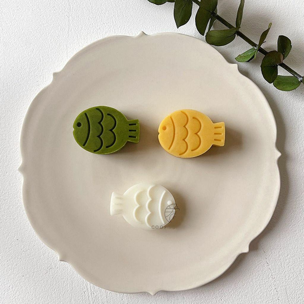 [Elegan] Cetakan Mooncake Mini Kreatif Membuat Kue Kering Dessert DIY Ikan, Hadiah, Pola Kepiting Manual Dekorasi Kue