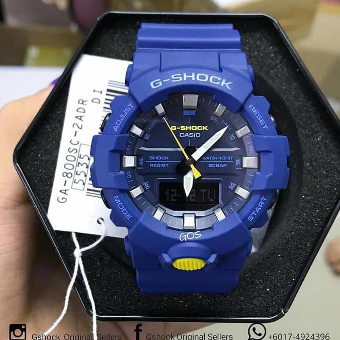 Super Sale Jam tangan Pria Casio G-shock GA-800SC-2ADR Original Terbaru Ready Stock