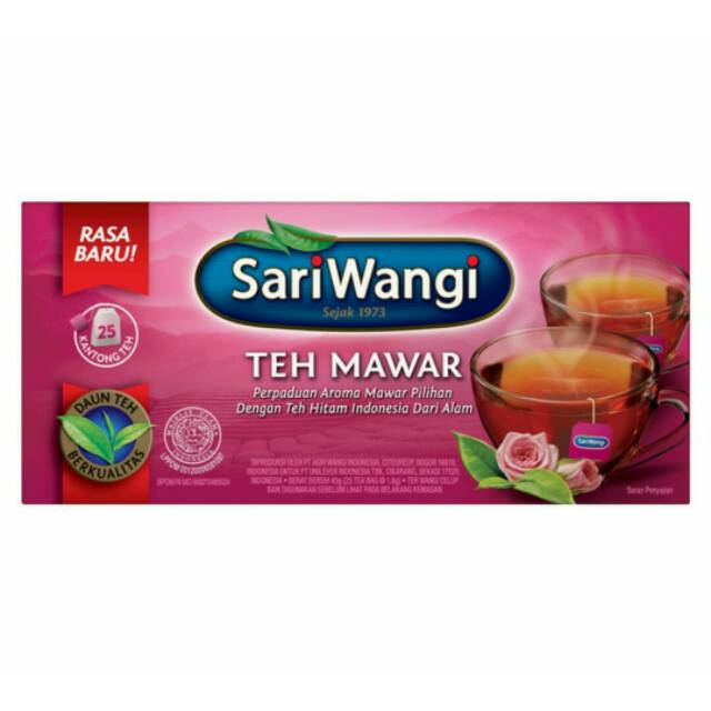 

SARIWANGI TEH CELUP MAWAR ISI 25