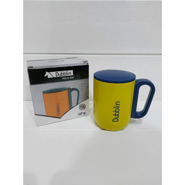 Mug Gelas Cangkir Tahan Panas Dublin 220 mL Stainless/ Gelas Termos.