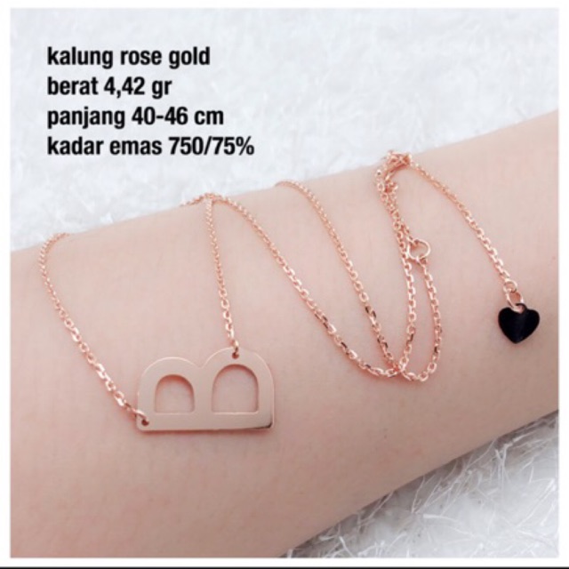 kalung rose gold