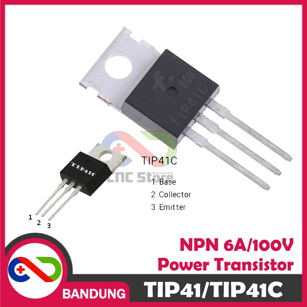 TIP41 TIP41C TO-220 6A/100V/65W NPN POWER TRANSISTOR