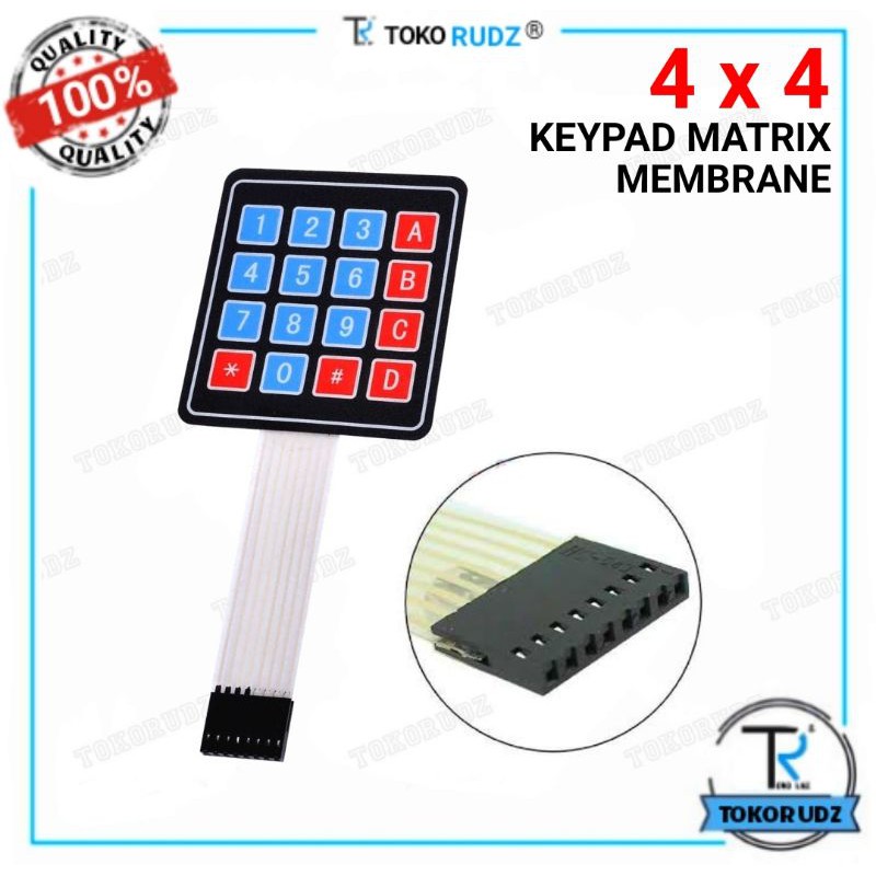 4x4 Keypad Membran Matrix Arduino Key Pad Membrane 4 x 4