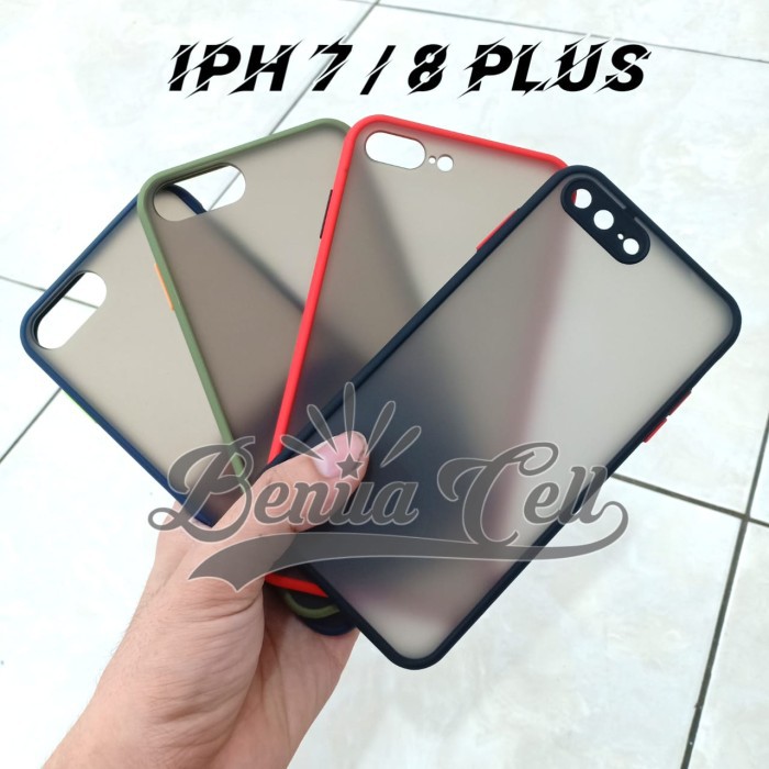 SOFTCASE IPHONE 7 PLUS - CASE MATTE FULL COLOR IPHONE 8 PLUS IPHONE 7+ 8+