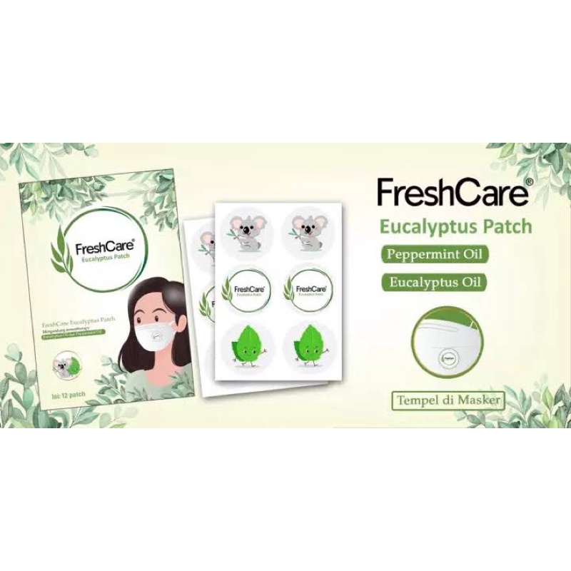 Fresh Care Patch Eucalyptus Patch Sachet isi 12 pacth Tempel di Masker Freshcare Freshcare Patch Telon