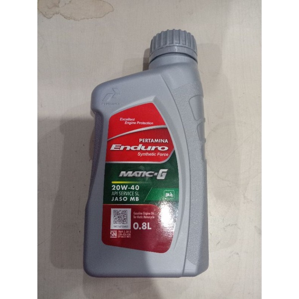 OLI PERTAMINA ENDURO G MATIC 20W-40 800ML