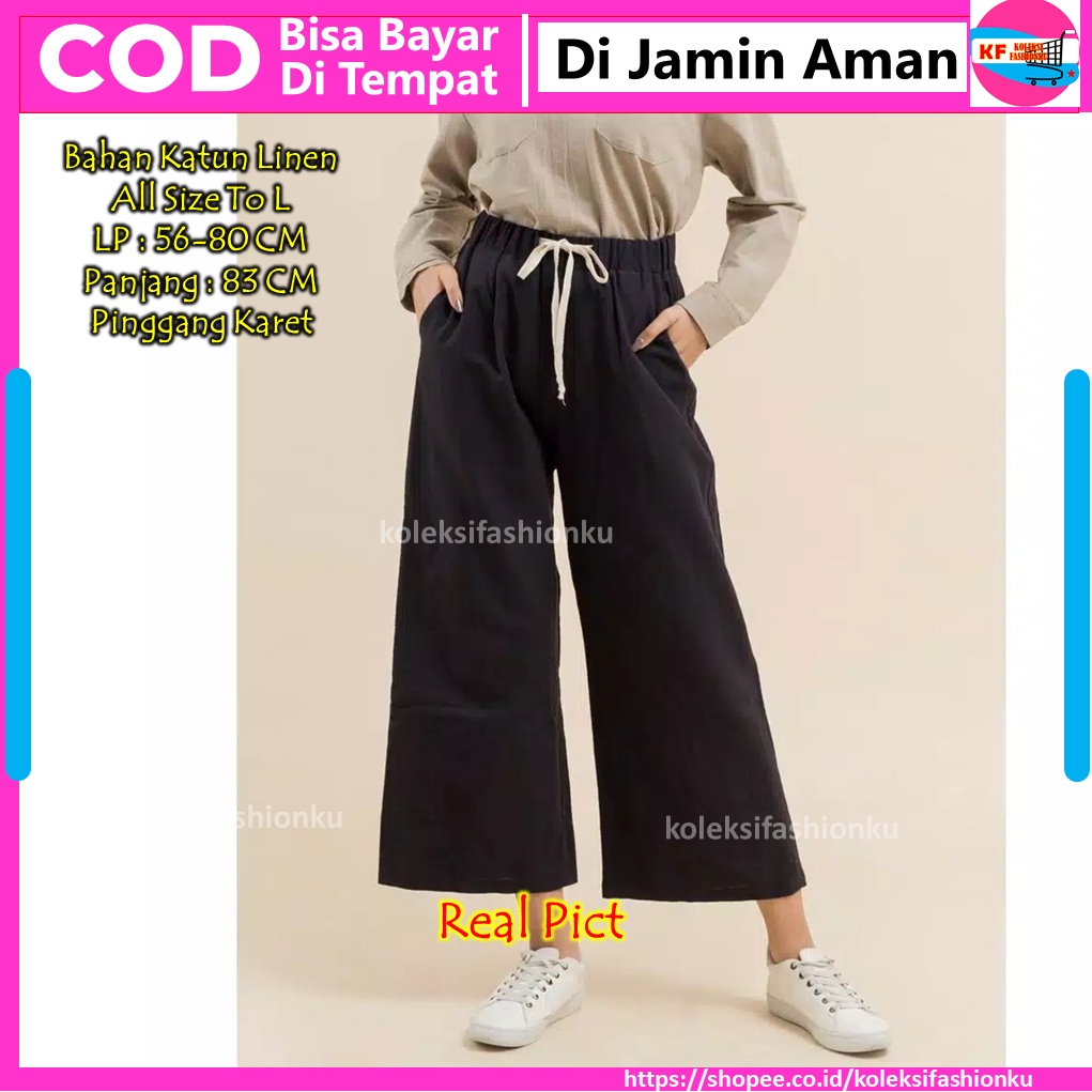 Celana Clana Jelana Kulot Jean Jeans Levis Wanita Cewek Jumbo Panjang Kekinian Terbaru Premium Murah