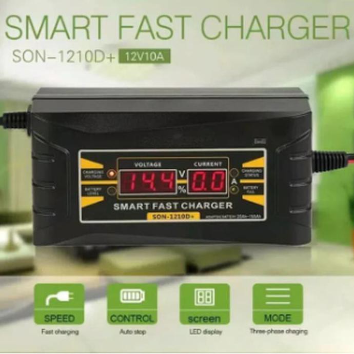 Smart Fast Charger Accu Souer 12V Son 1206D Cas Aki 1206 D Mobil Motor Terlaris