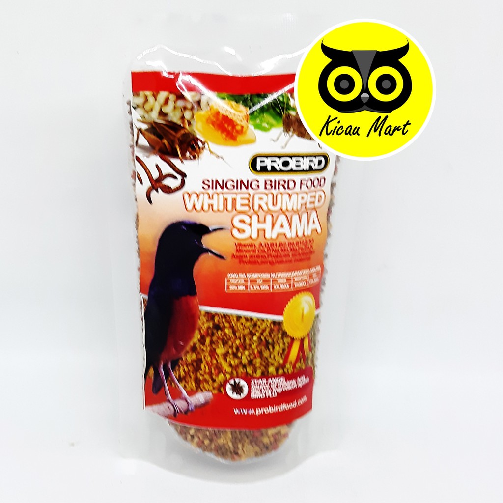 PAKAN MAKANAN HARIAN BURUNG MURAI KACER VOER PUR SINGING BIRD FOOD WHITE RUMPED SHAMA PROBIRD PRDSMS