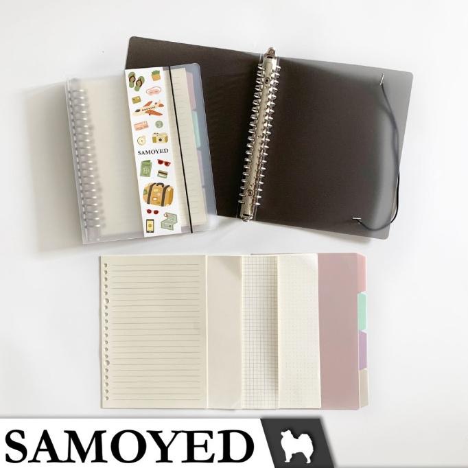 

BISA COD Binder Note / Loose Leaf Binder A5 - 20 Ring Samoyed BNNT-11 LIMITED EDITION Kode 783