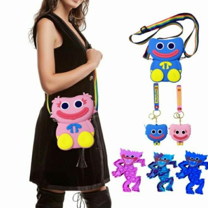 tas dompet koin huggy wuggy kissy missy playtime