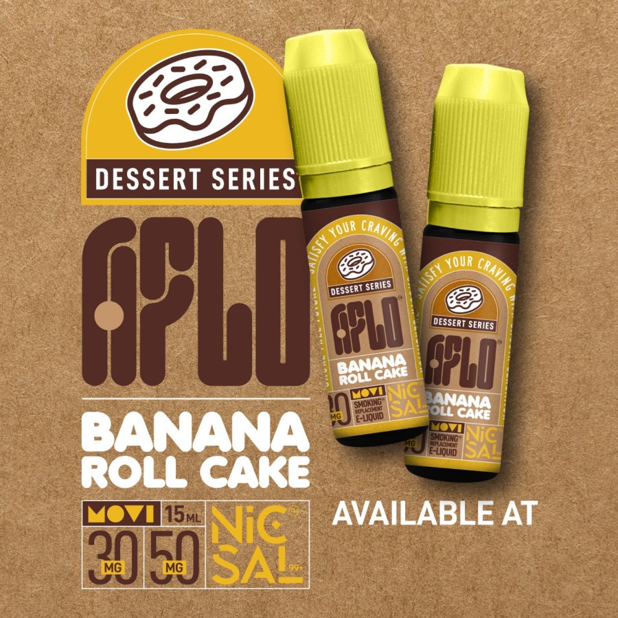 MOVI Aflo Banana Roll Cake Salt Nic 15ML