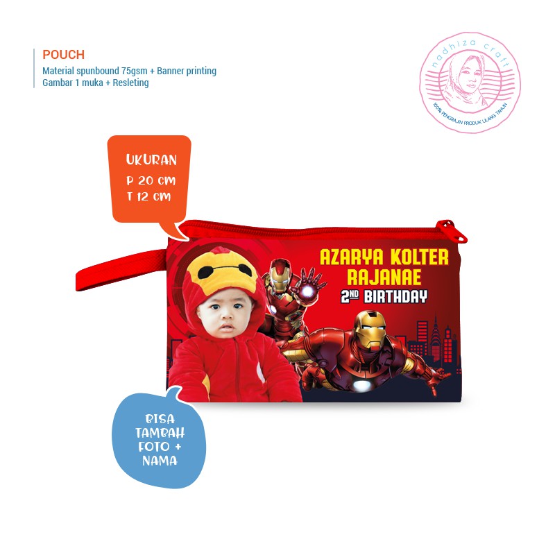 

DOMPET POUCH KOTAK PENSIL SERBAGUNA SOUVENIR ULTAH WEDDING AQIQAH