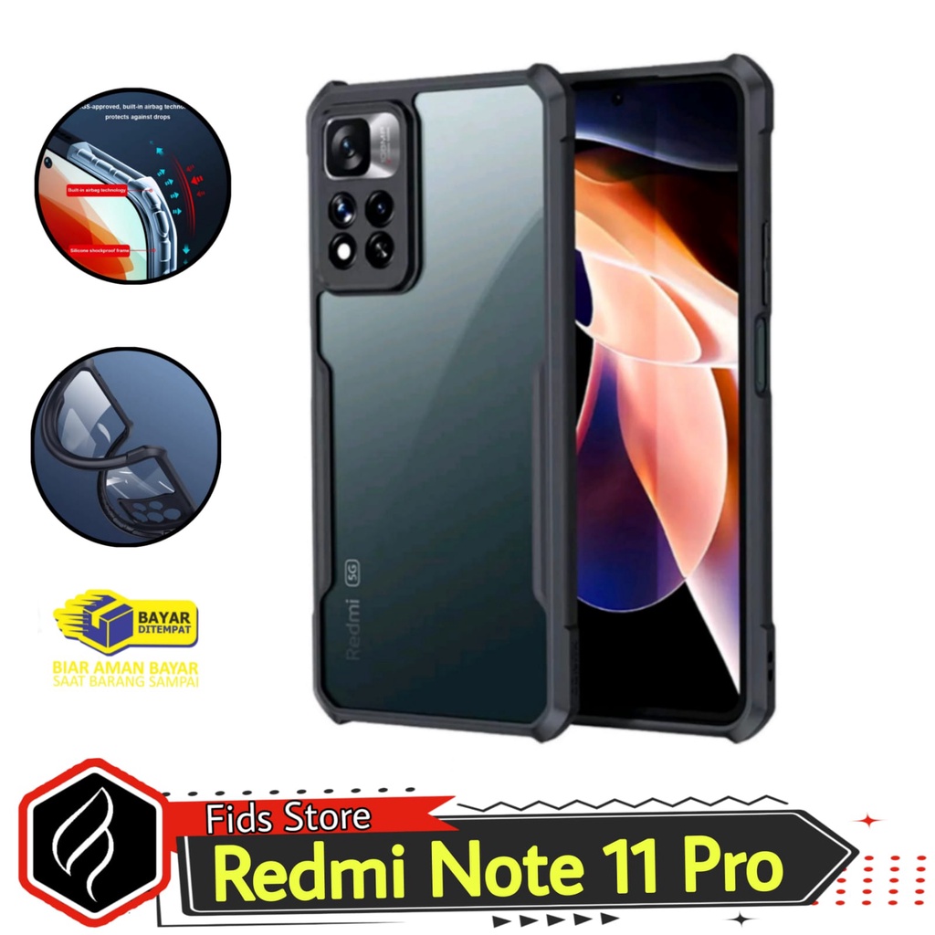 PROMO PAKET 4in1 XIAOMI NOTE 11 5G / Note 11 Pro 5G Case + Tempered Glass Full Cover Black + Camera Lens Protect BONUS Garskin Karbon Pelindung belakang HP Anti Jamur