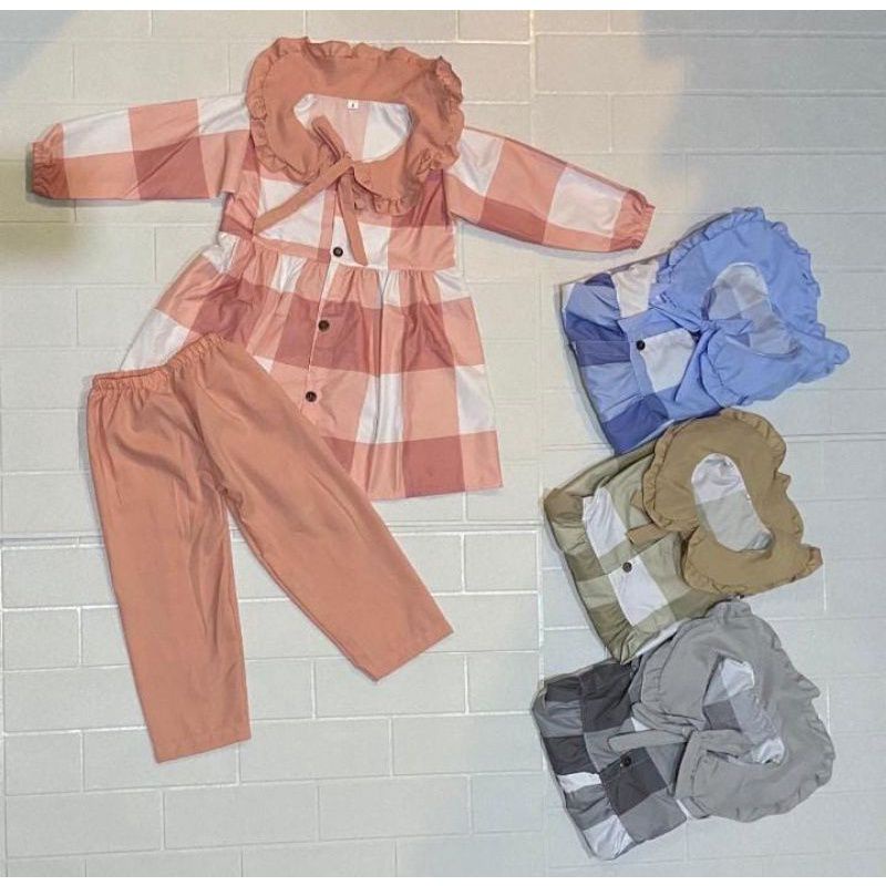 SETELAN ZAVINA ANAK 2-8TH / SET HARUKA TUNIK ANAK PEREMPUAN TERBARU