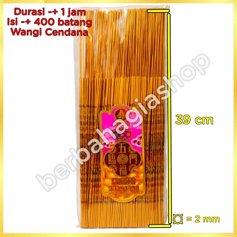 Dupa Hio Emas Tulisan China Stick 39 Cm Buat Sembahyang Imlek