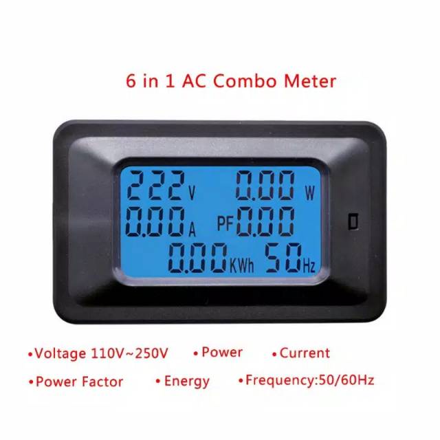Watt Meter Monitor digital 100A lcd A1B