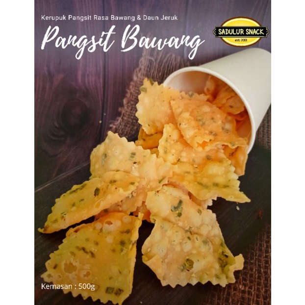 

Sadulur Snack Pangsit Bawang Renyah 200gr