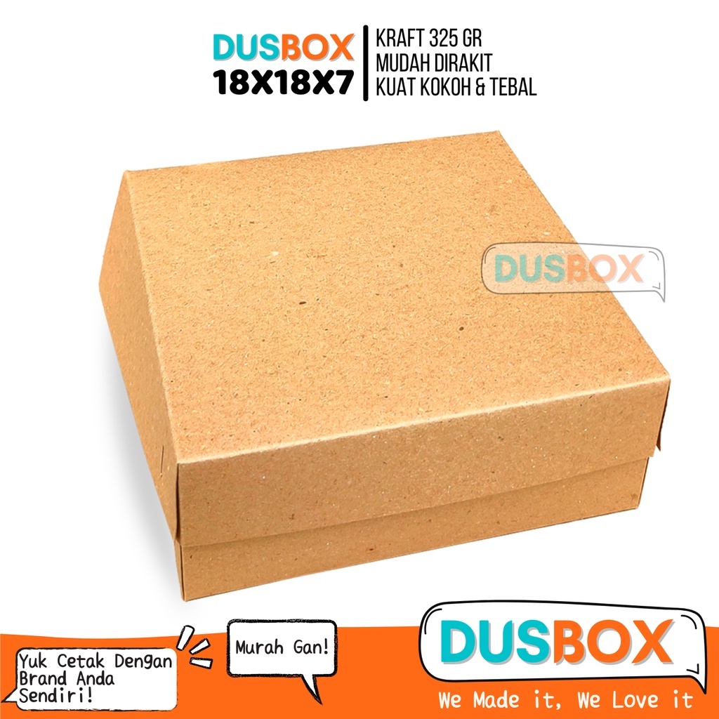 Box 18x18x7 /  Kemasan Nasi Box / Box Catering / Dus Catering  / Kemasan Nasi Box / Dus NAsi / Lunch
