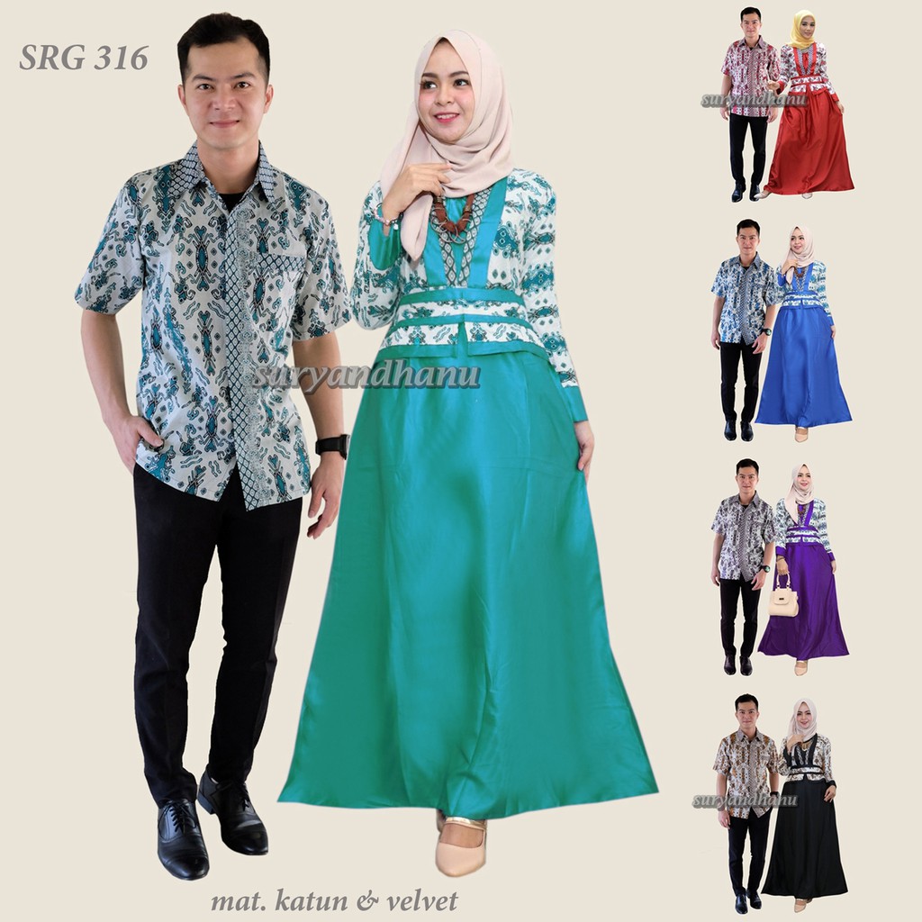 COUPLE GAMIS PESTA / SARIMBIT GAMIS SRG 316