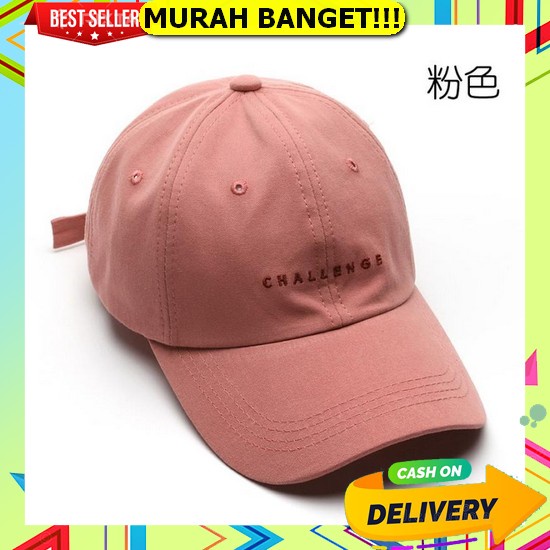 Topi Snapback Premium Baseball, Topi Bisbol Cap Pria Dewasa Baseball Cap : Challenge - Topi Baseball