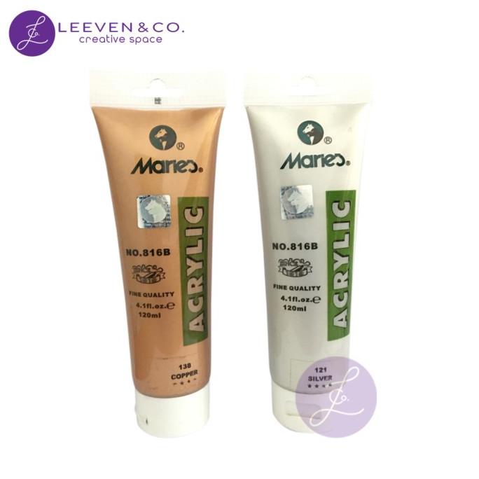

Termantab] MARIES ACRYLIC COLOUR METALLIC 120 ML (SATUAN)