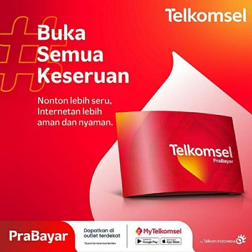 Kartu Perdana Telkomsel Prabayar Segel