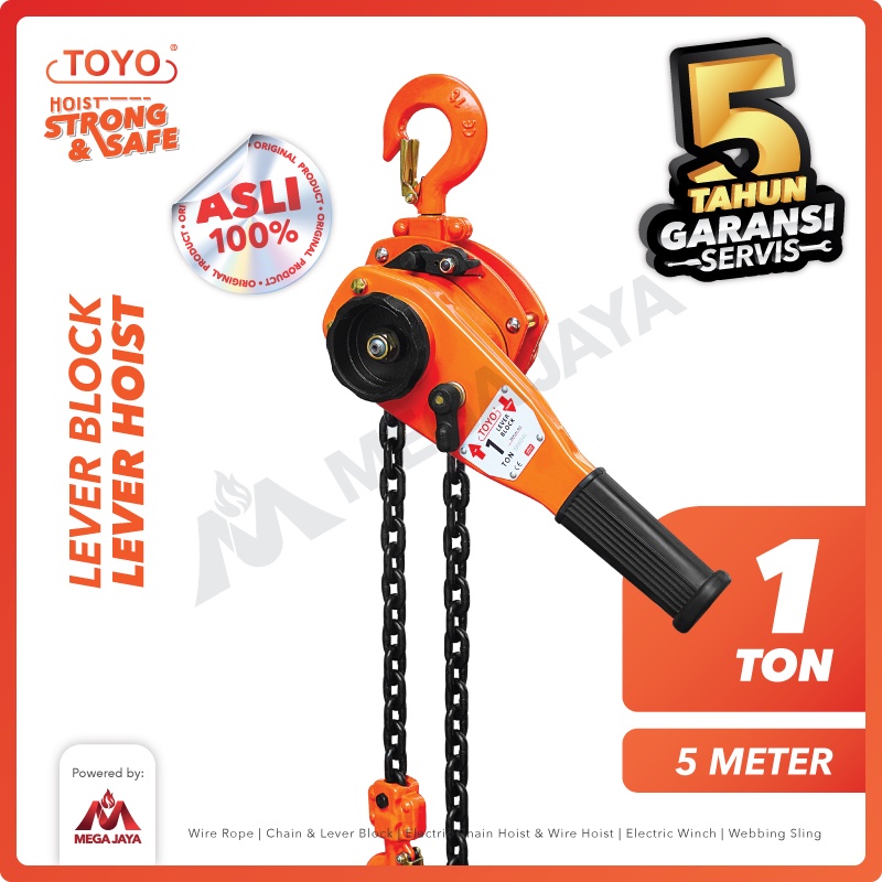 TOYO Lever Block / Lever Hoist 1 Ton x 5 Meter