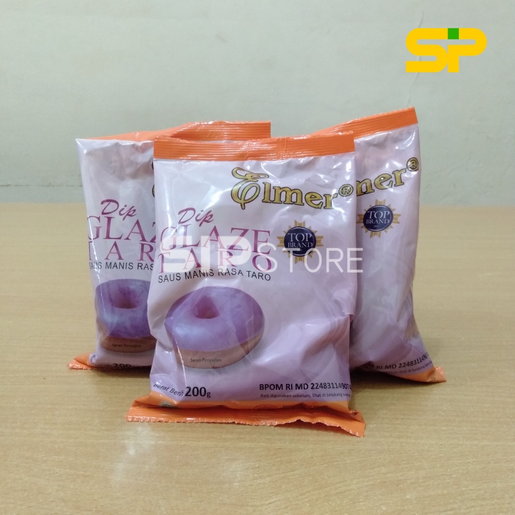 ELMER DIP GLAZE @200gr Topping Donat / Topping Martabak / Topping Es Krim / Topping Pisang Nugget Aneka Rasa