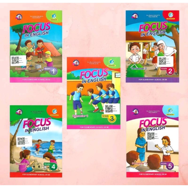 FOKUS ENGLISH semester 2kelas 1/2/3/4/5/buku soal bahasa Inggris SD