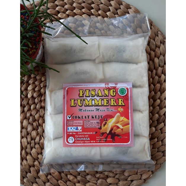 

Pisang lumer coklat keju