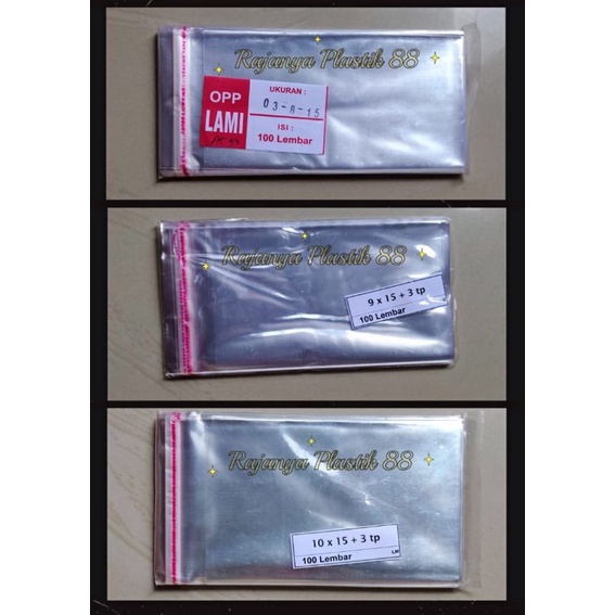 

Plastik Opp Lem Dompet 8x15 9x15 10x15