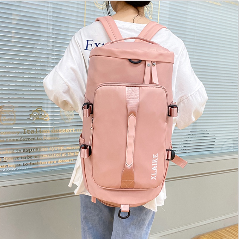 Uphike Tas Ransel Wanita Travel Bag Tas Travel Multifungsi 3 IN 1 Selempang Koper Twotone Travel Gym Olahraga TTB03