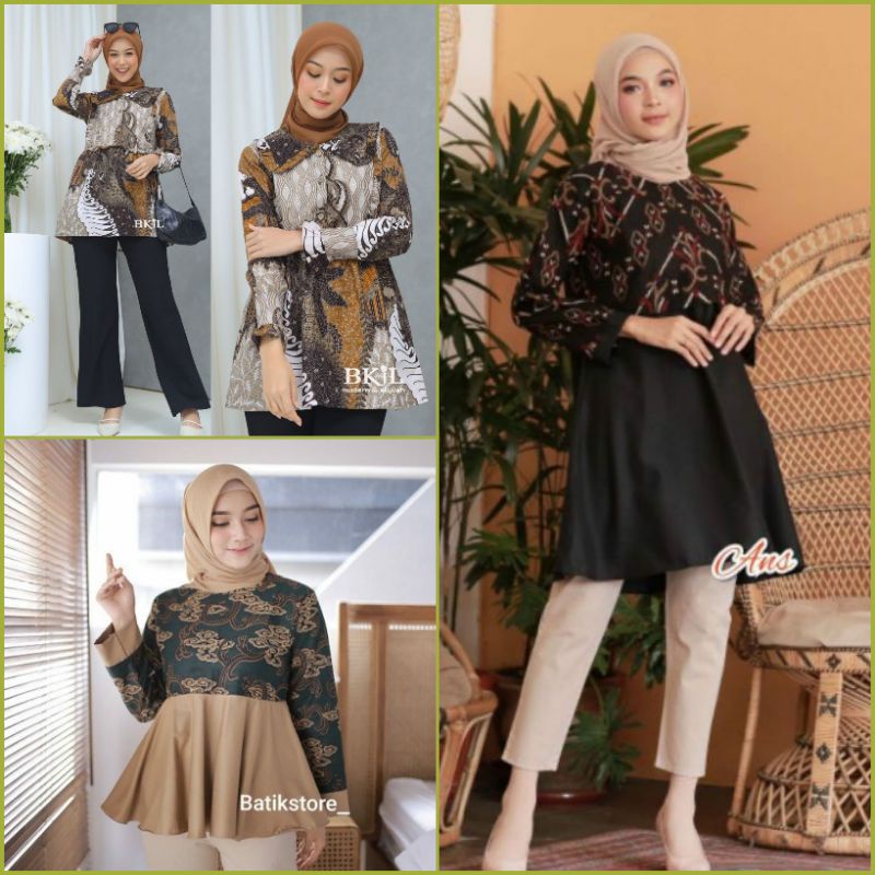 Atasan Batik Wanita Kerja Dolby Dolbi Dobby Doby Modern dan Terbaru 2020