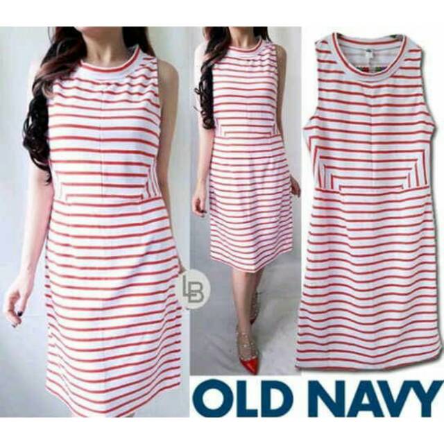 Old Navy Orange Stripe Dress