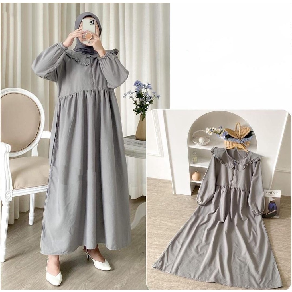 RANZ MIDI DRESS GAMIS PREMIUM RAYON ORIGINAL100%