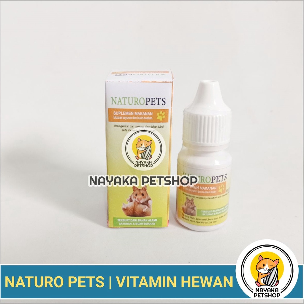 Naturo Pets Vitamin Hamster Suplemen Kelinci Multivitamin Marmut Guinea Pig Nutrisi Hewan