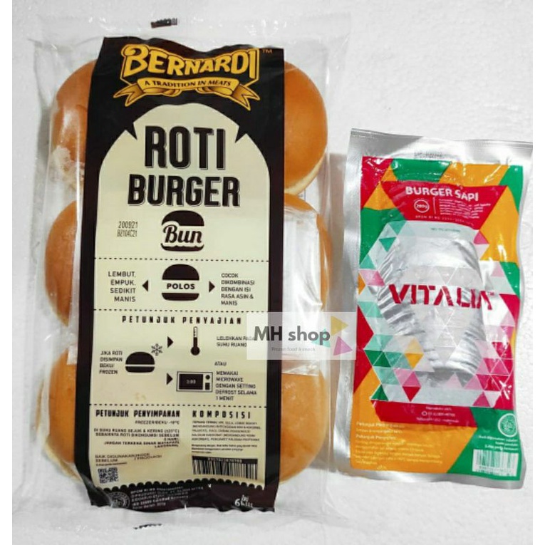 

PAKET BURGER POLOS +VITALIA JUMBO ISI 10PC