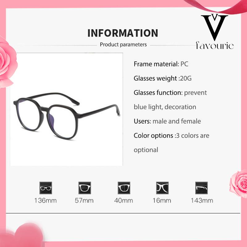 [COD]Gradien Pink Blush Glasses Perempuan Anti-biru Warna Cahaya Mengubah Kacamata Bingkai Besar-FA