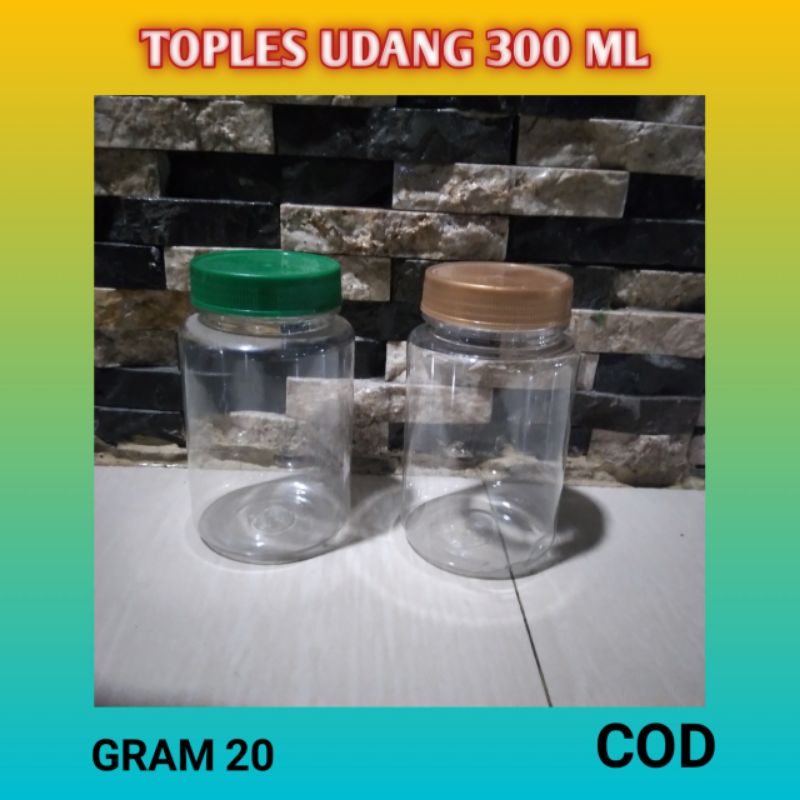 Toples udang 300 ml// Toples jar 300 ml// toples bumbu 300 ml