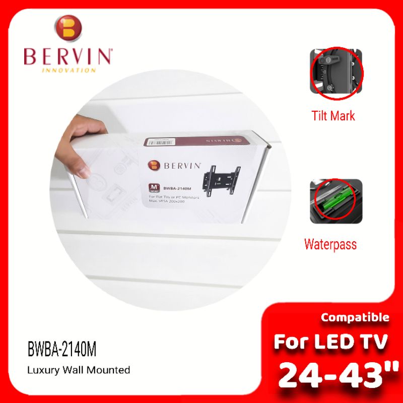 BERVIN Bracket TV 24-43 With Waterpass, Original Import Quality