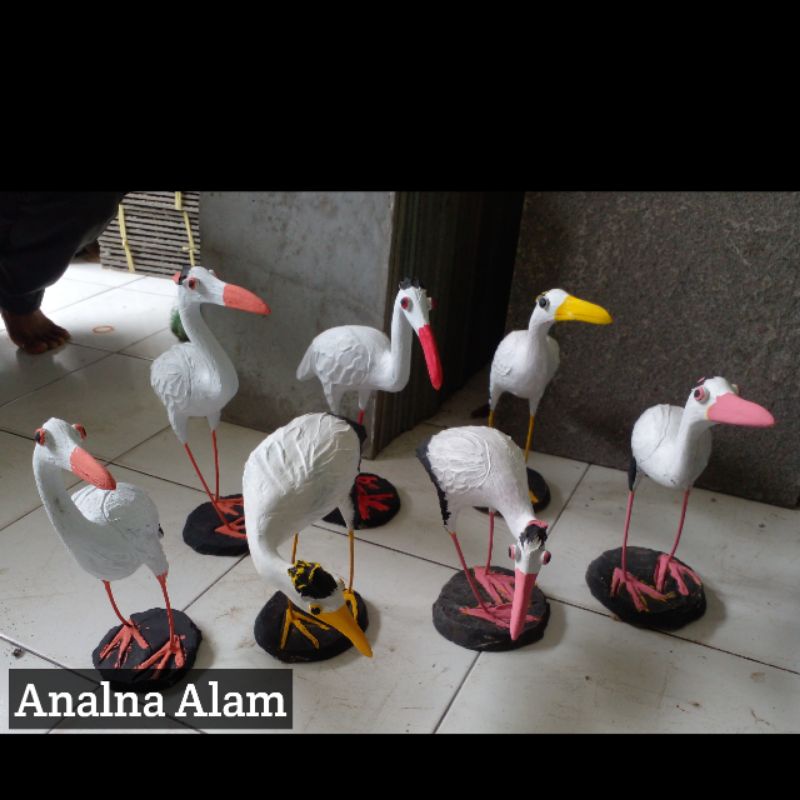 patung bangau/patung taman