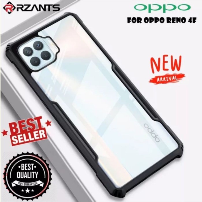 CASING COVER OPPO RENO 5 5F 3 4 4F 2F 4PRO PRO SHOCKPROOF FUZE CASE HARDFUZE CASE BENING Black SP -(SP)